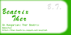 beatrix ther business card